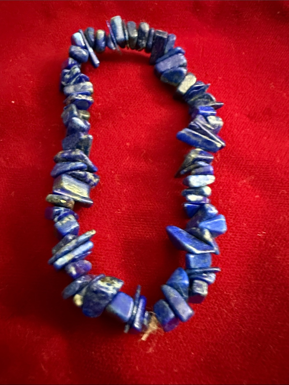 Lapis Deep Blue Chip Necklace